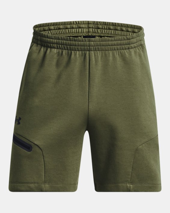 Men's UA Unstoppable Fleece Shorts, Green, pdpMainDesktop image number 5